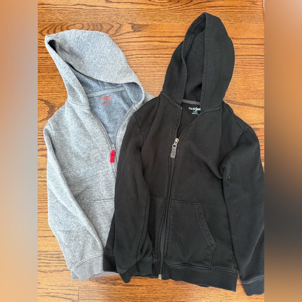 Cat & Jack Black and Gray Kids' Hoodies Set